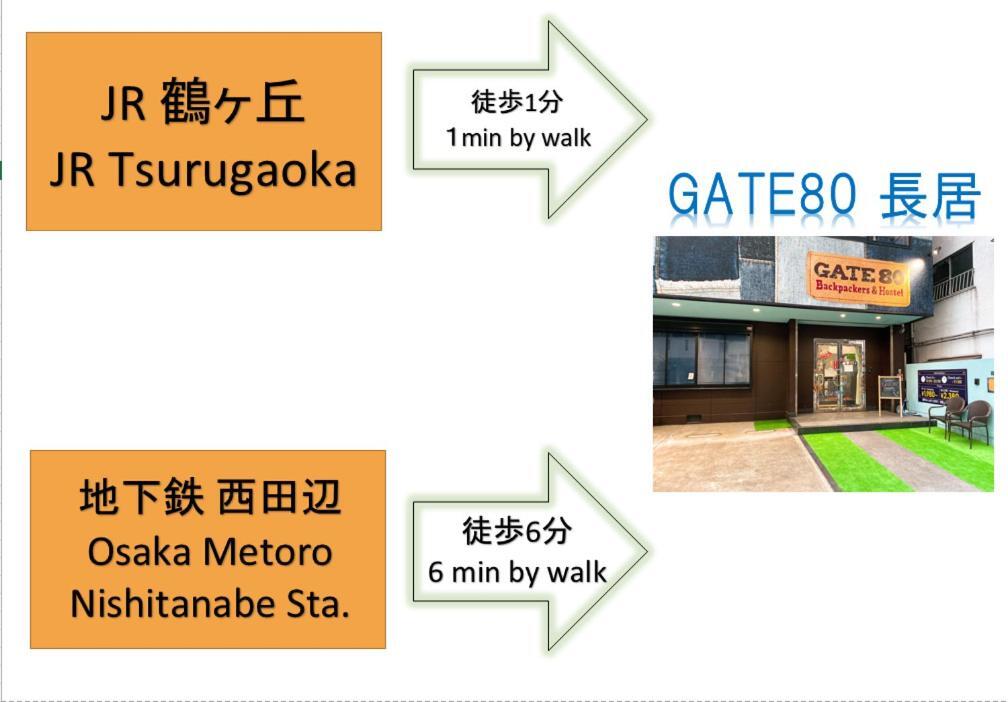 Hostel Gate 80 Ósaka Exteriér fotografie